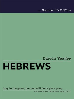 cover image of Hebrews